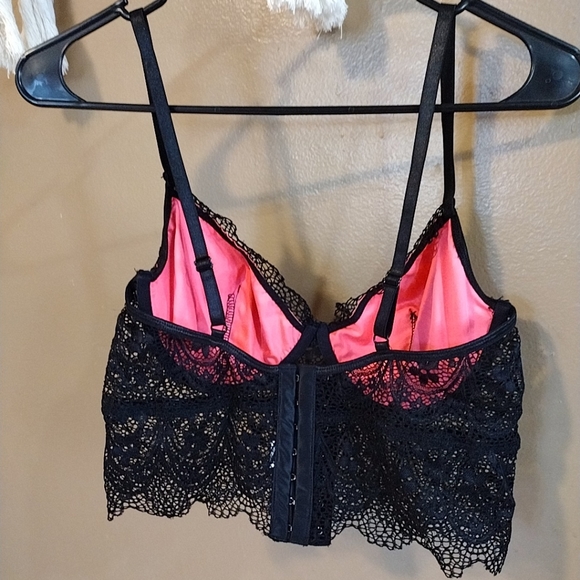 4 pc.Sexy Fringe Lace Lingerie Set - Picture 4 of 4